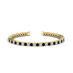 Load image into Gallery viewer, Tennis-Diamond-Bracelet-4-Carat-In-Yellow-Gold-FDBRC8635ROGBLACK-4.00_CT-NL-YG