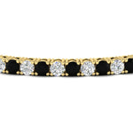 Load image into Gallery viewer, Tennis-Diamond-Bracelet-4-Carat-In-Yellow-Gold-FDBRC8635ROGBLACKANGLE5-4.00_CT-NL-YG