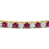 Load image into Gallery viewer, Tennis-Diamond-Bracelet-4-Carat-In-Yellow-Gold-FDBRC8635ROGSADRPIANGLE5-4.00_CT-NL-YG