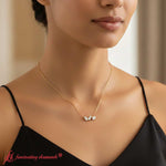 Load image into Gallery viewer, Three Stone Diamond Pendant