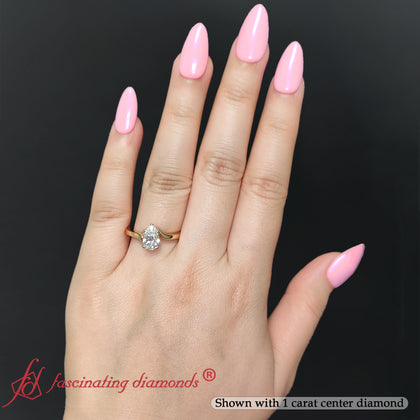 Twisted-Pear-Shaped-Lab-Diamond-Solitaire-Engagement-Ring-In-18K-Yellow-Gold-FD1020R-2