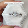 Load image into Gallery viewer, Lab Grown Oval Cut Twisted Split Vine Engagement Ring