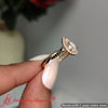 Load image into Gallery viewer, Vine-pear-halo-engagement-ring-with-black-diamond-in-14k-yellow-gold-fd9212per-10