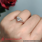 Load image into Gallery viewer, Celtic Knot Heart Lab Created Engagement Ring