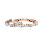 Load image into Gallery viewer, Womens-Diamond-Tennis-Bracelet-5-Carat-In-Rose-Gold-FDBRC8635ROANGLE4-5.00_CT-NL-RG