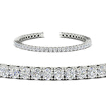 Load image into Gallery viewer, Womens-Diamond-Tennis-Bracelet-5-Carat-In-White-Gold-FDBRC8635ROANGLE2-5.00_CT-NL-WG