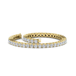 Load image into Gallery viewer, Womens-Diamond-Tennis-Bracelet-5-Carat-In-Yellow-Gold-FDBRC8635ROANGLE4-5.00_CT-NL-YG
