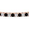Load image into Gallery viewer, Womens-Diamond-Tennis-Bracelet-5-Carat-With-Balack-Diamond-In-Rose-Gold-FDBRC8635ROGBLACKANGLE5-5.00_CT-NL-RG
