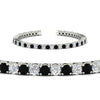 Load image into Gallery viewer, Womens-Diamond-Tennis-Bracelet-5-Carat-With-Balack-Diamond-In-White-Gold-FDBRC8635ROGBLACKANGLE2-5.00_CT-NL-WG
