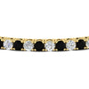 Load image into Gallery viewer, Womens-Diamond-Tennis-Bracelet-5-Carat-With-Balack-Diamond-In-Yellow-Gold-FDBRC8635ROGBLACKANGLE5-5.00_CT-NL-YG