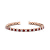 Load image into Gallery viewer, Womens-Diamond-Tennis-Bracelet-5-Carat-With-Red-Ruby-In-Rose-Gold-FDBRC8635ROGRUDR-5.00_CT-NL-RG