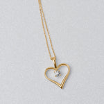 Load image into Gallery viewer, Solitaire Heart Pendant