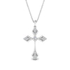 Load image into Gallery viewer, affordable-diamond-pendant-necklace-in-white-gold-FDPD10866ANGLE1-NL-WG