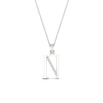 Load image into Gallery viewer, alphabet-n-diamond-pendant-in-FDPD11292NSLEEP-NL-WG