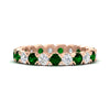 Load image into Gallery viewer, altimate-round-diamond-and-emerald-2-carat-full-eternity-wedding-ring-in-rose-gold-FD8072ROBGEMGR-2.10CT-NL-RG?v=1751956618