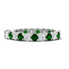 Load image into Gallery viewer, altimate-round-diamond-and-emerald-2-carat-full-eternity-wedding-ring-in-white-gold-FD8072ROBGEMGR-2.10CT-NL-WG-HW?v=1751956621