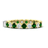 Load image into Gallery viewer, altimate-round-diamond-and-emerald-2-carat-full-eternity-wedding-ring-in-yellow-gold-FD8072ROBGEMGR-2.10CT-NL-YG-HW?v=1751956623