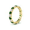 Load image into Gallery viewer, altimate-round-diamond-and-emerald-2-carat-full-eternity-wedding-ring-in-yellow-gold-FD8072ROBGEMGRANGLE2-2.10CT-NL-YG?v=1751956624