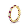 Load image into Gallery viewer, altimate-round-diamond-and-pink-sapphire-2-carat-full-eternity-wedding-ring-in-yellow-gold-FD8072ROBGSADRPIANGLE2-2.10CT-NL-YG?v=1751956623