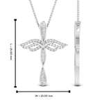 Load image into Gallery viewer, angle-cross-diamond-pendant-necklace-in-FDPD10880-NL-WG