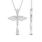 Load image into Gallery viewer, angle-cross-diamond-pendant-necklace-in-FDPD10880-NL-WG
