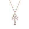 Load image into Gallery viewer, ankh-cross-diamond-pendant-0.25-carat-in-FDPD10999-NL-RG