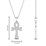 Load image into Gallery viewer, ankh-cross-diamond-pendant-0.25-carat-in-FDPD10999-NL-WG