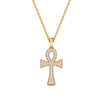 Load image into Gallery viewer, ankh-cross-diamond-pendant-0.25-carat-in-FDPD10999-NL-YG