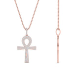 Load image into Gallery viewer, ankh-cross-diamond-pendant-0.50-carat-in-FDPD11002-NL-RG