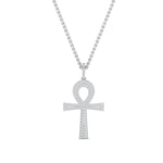 Load image into Gallery viewer, ankh-cross-diamond-pendant-0.50-carat-in-FDPD11002-NL-WG
