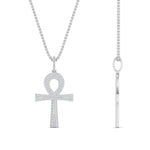 Load image into Gallery viewer, ankh-cross-diamond-pendant-0.50-carat-in-FDPD11002-NL-WG