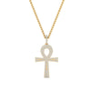 Load image into Gallery viewer, ankh-cross-diamond-pendant-0.50-carat-in-FDPD11002-NL-YG