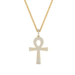 Load image into Gallery viewer, ankh-cross-diamond-pendant-0.50-carat-in-FDPD11002-NL-YG