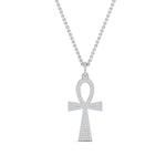 Load image into Gallery viewer, ankh-diamond-cross-pendant-in-FDPD11000-NL-WG