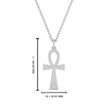 Load image into Gallery viewer, ankh-diamond-cross-pendant-in-FDPD11000-NL-WG