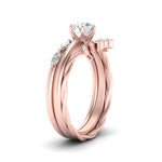 Load image into Gallery viewer, antique-crown-trio-wedding-set-in-FD10129RO-NL-RG