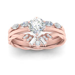 Load image into Gallery viewer, antique-crown-trio-wedding-set-in-FD10129RO-NL-RG