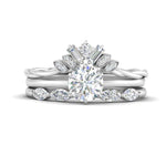 Load image into Gallery viewer, antique-crown-trio-wedding-set-in-FD10129RO-NL-WG