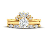 Load image into Gallery viewer, antique-crown-trio-wedding-set-in-FD10129RO-NL-YG