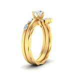 Load image into Gallery viewer, antique-crown-trio-wedding-set-in-FD10129RO-NL-YG