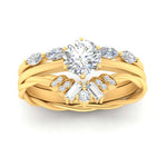 Load image into Gallery viewer, antique-crown-trio-wedding-set-in-FD10129RO-NL-YG