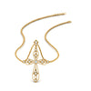 Load image into Gallery viewer, antique-delicate-cross-necklace-in-yellow-gold-FDPD10877-NL-YG