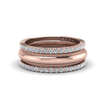 Load image into Gallery viewer, antique-diamond-stack-wedding-band-in-14K-rose-gold-FD8053B-NL-RG.jpg