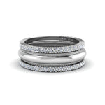 Load image into Gallery viewer, antique-diamond-stack-wedding-band-in-18K-white-gold-FD8053B-NL-WG.jpg