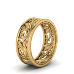 Load image into Gallery viewer, Antique Mens Wide Filigree Band