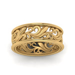Load image into Gallery viewer, Antique Mens Wide Filigree Band