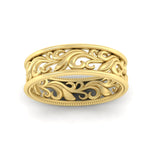 Load image into Gallery viewer, antique-style-filigree-band-for-women-in-yellow-gold-fdw9301angle5-nl-yg