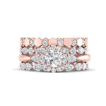 Load image into Gallery viewer, art-deco-3-stack-bridal-ring-set-in-FD10154-NL-RG