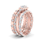 Load image into Gallery viewer, art-deco-3-stack-bridal-ring-set-in-FD10154-NL-RG