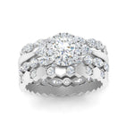Load image into Gallery viewer, art-deco-3-stack-bridal-ring-set-in-FD10154-NL-WG